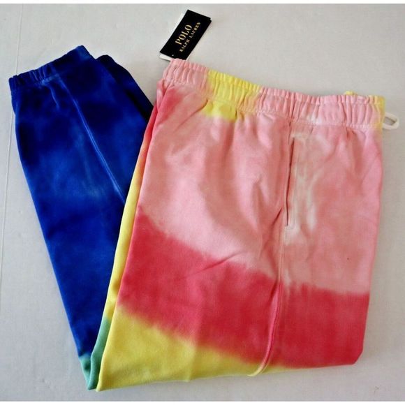Polo Ralph Lauren 211867398001 Women’s Sz M Tie Dye Terry Jogger Sweatpants $128 - Picture 5 of 7